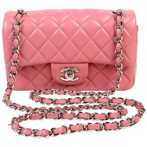 chanel pink classic flap mini